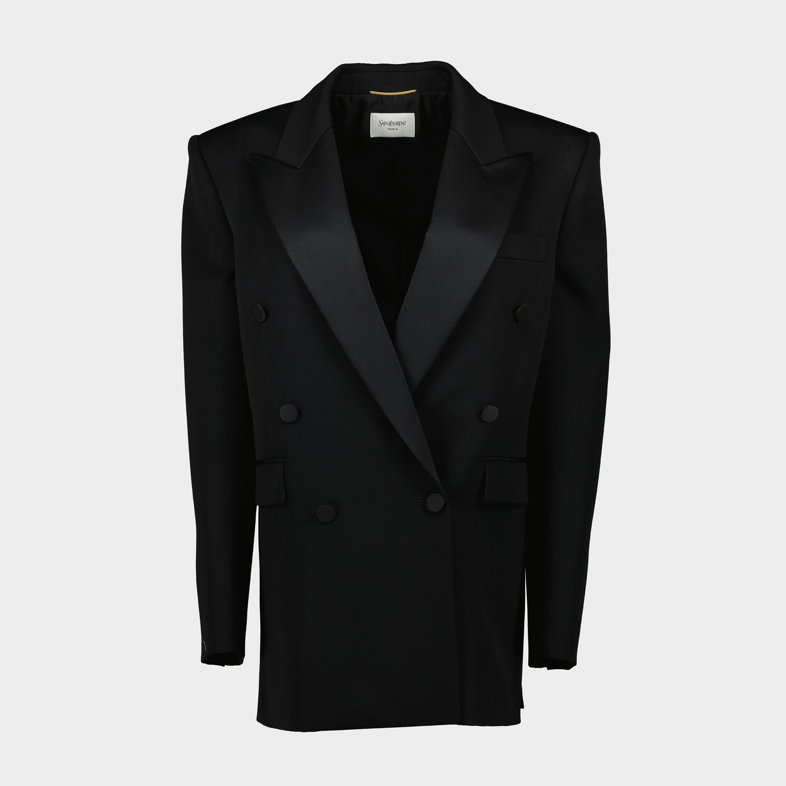Vestes Veste blazer Saint Laurent Noir Femme