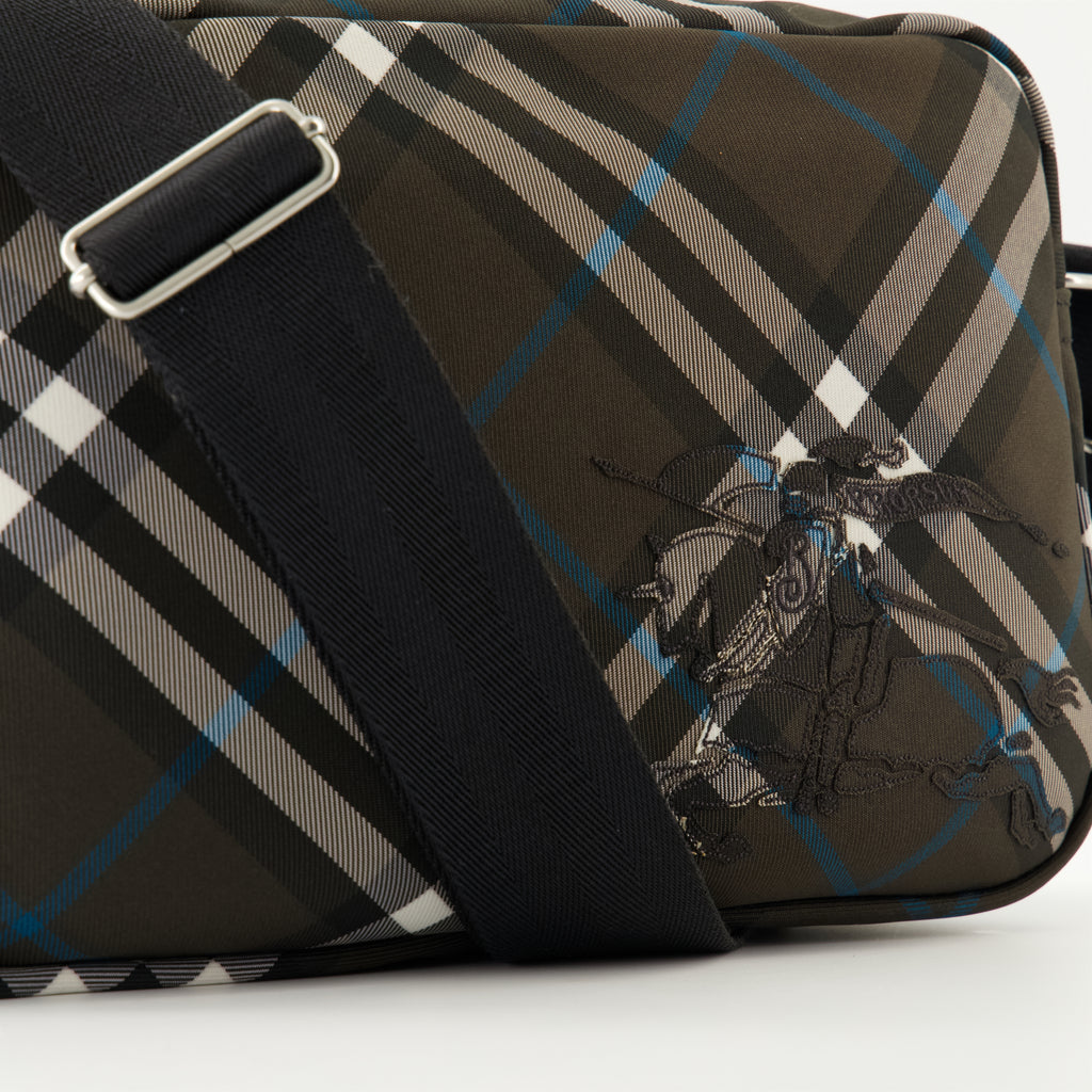 Borse a tracolla Borsa a Motivo Check Burberry Marrone Uomini