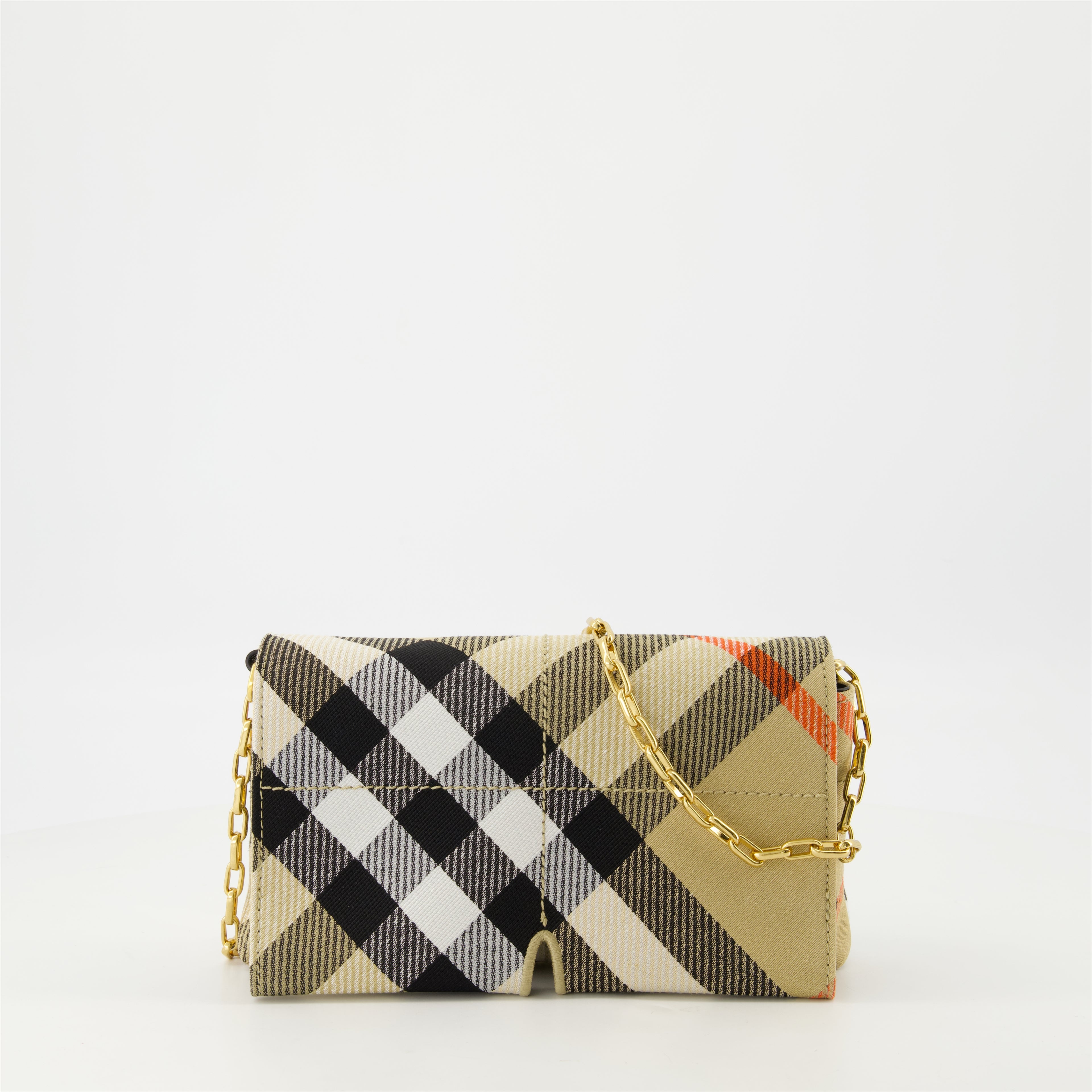 Sacs bandoulière Mini sac Snap à carreaux Burberry Beige Femme