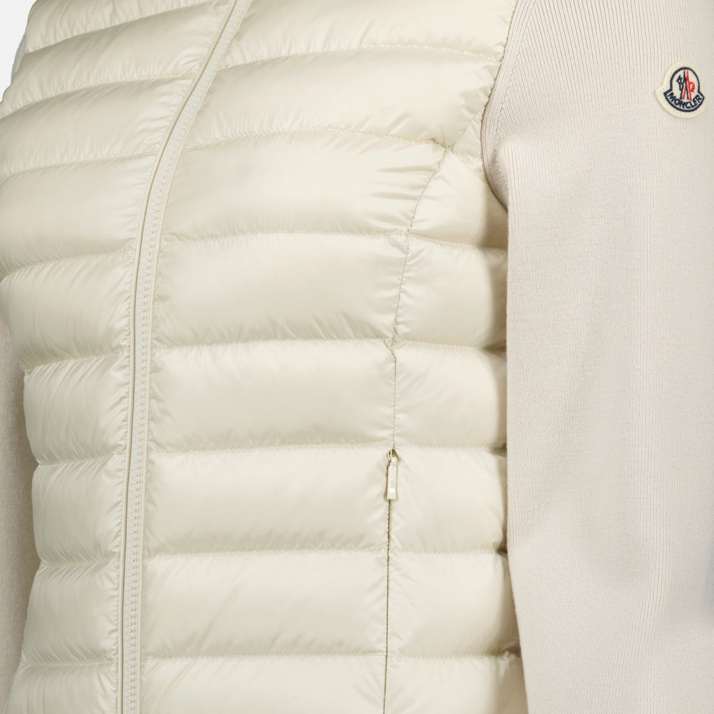 Vestes Doudoune bi-matière Moncler Blanc Femme
