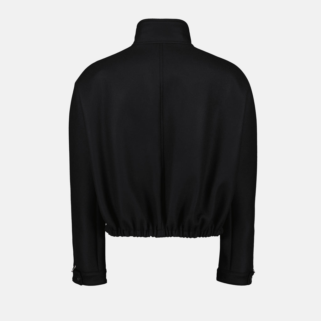 Vestes Bomber en laine Courrèges Noir Unisexe