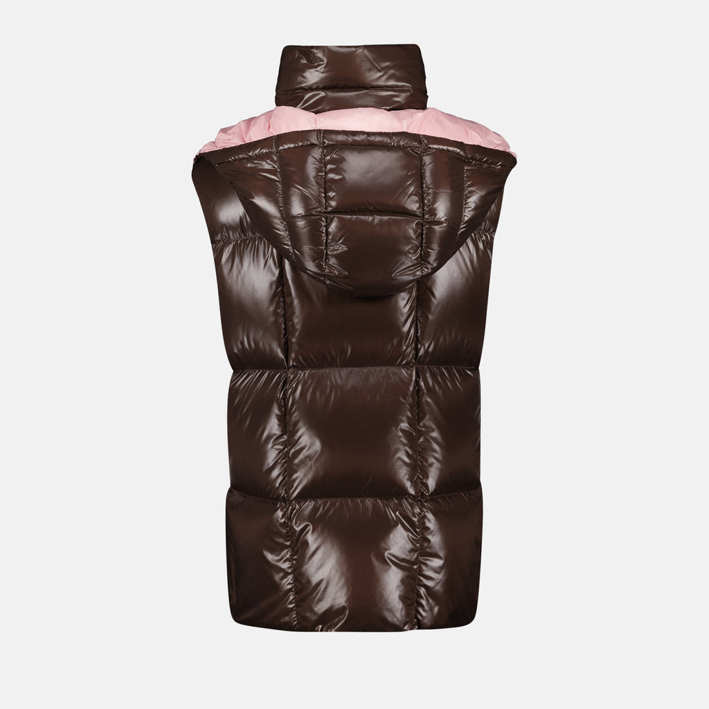 Vestes Doudoune Luzule sans manches Moncler Marron Femme