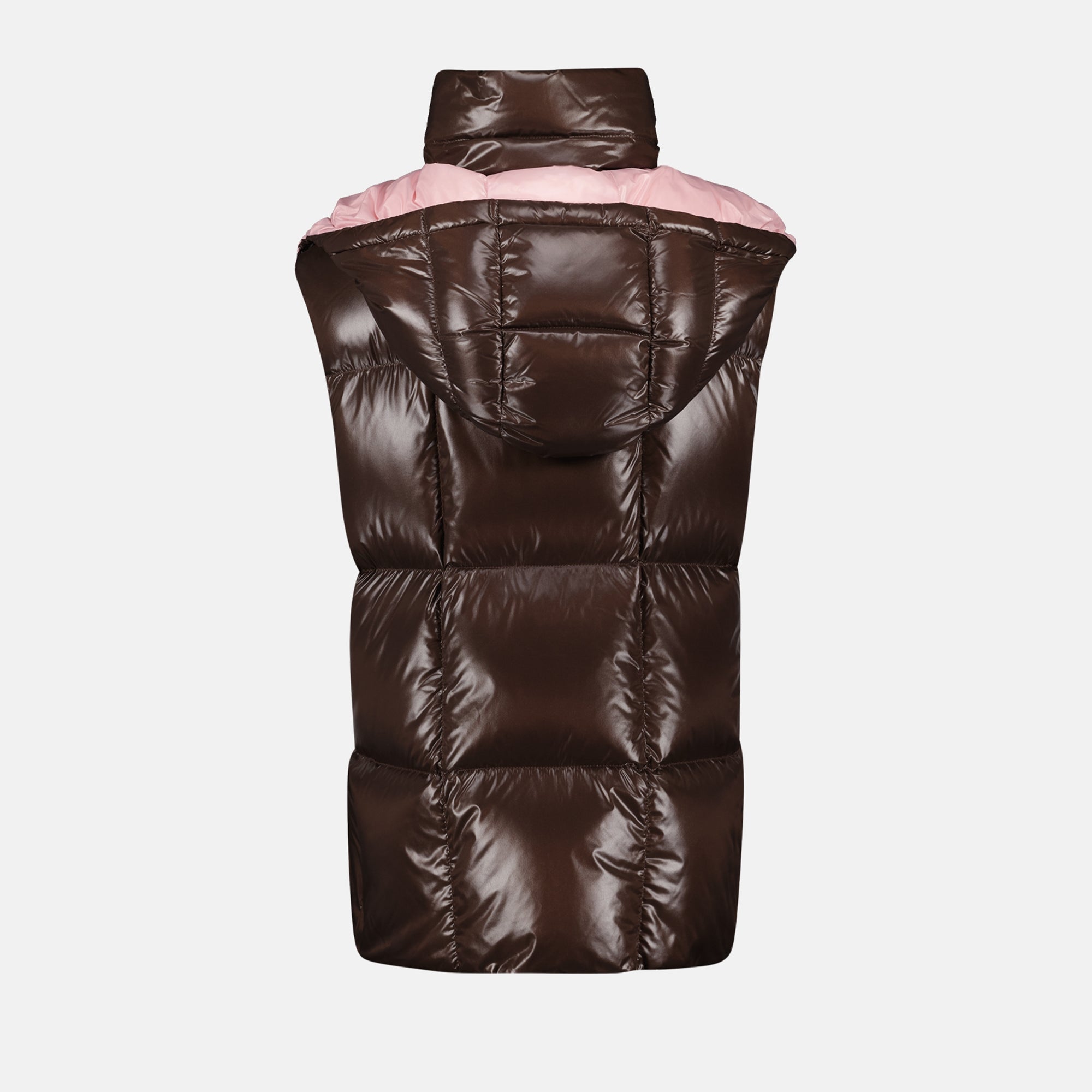 Vestes Doudoune Luzule sans manches Moncler Marron Femme