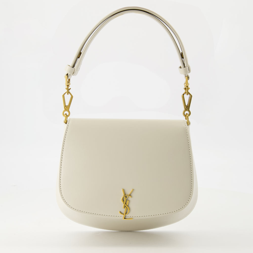 Sacs à main et épaule Sac Voltaire en cuir Saint Laurent Blanc Femme