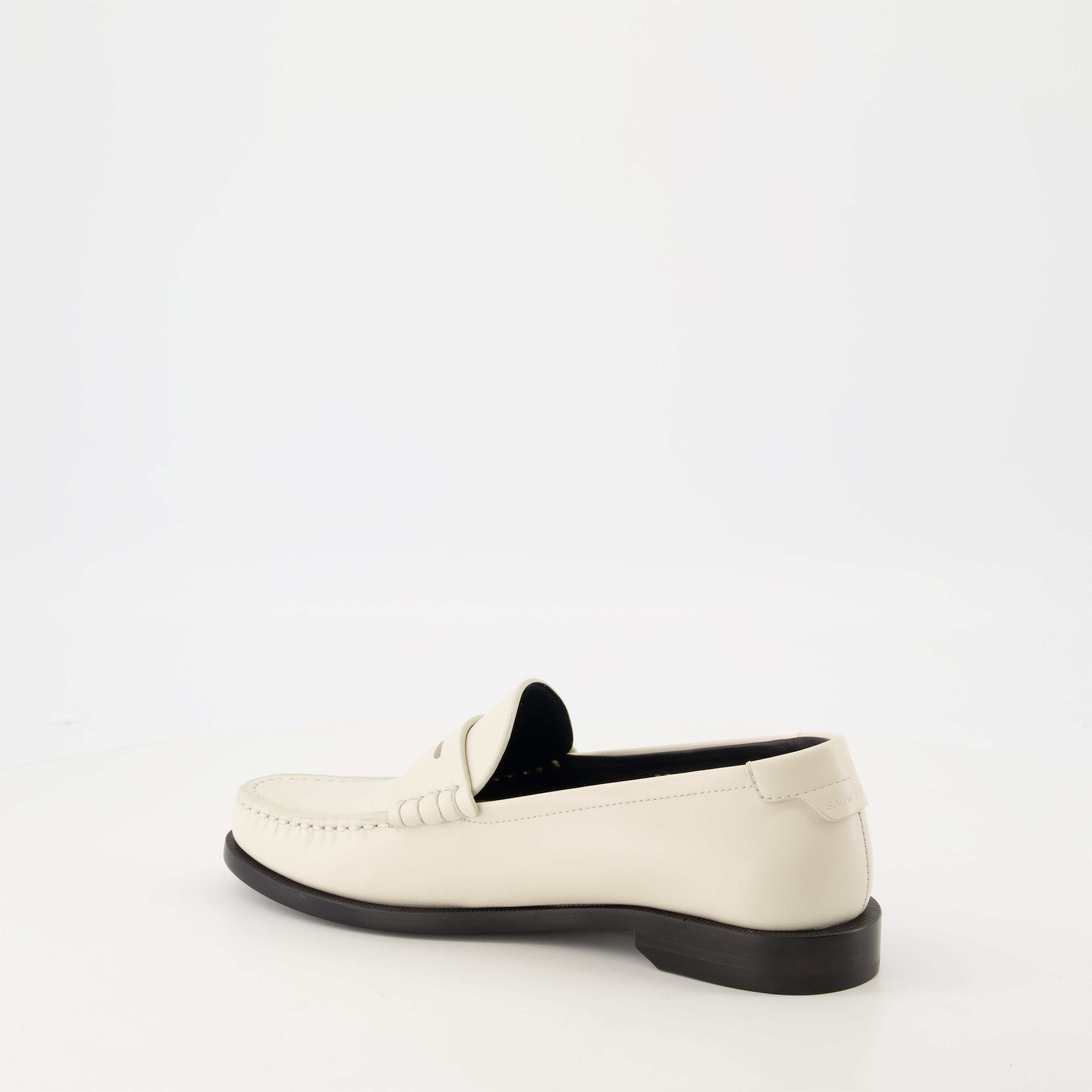 Mocassins Mocassins Le Loafer Saint Laurent Blanc Femme