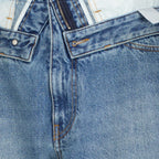 Immagine dei jeans dritti in denim del marchio Mm6 per Donna - Stagione Primavera-Estate 2026 - Vista Dettagliata_1