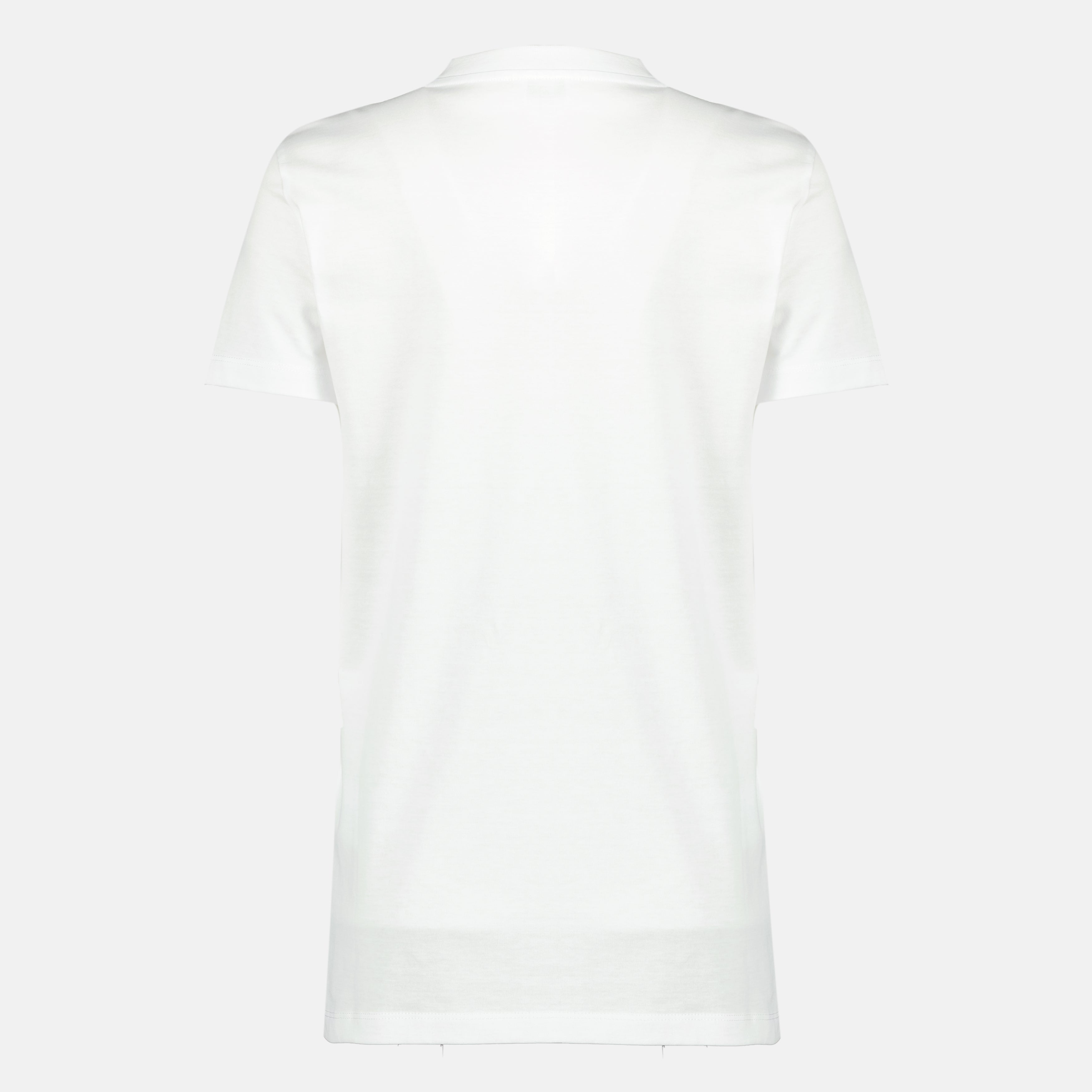 Immagine dell'articolo T-shirt in cotone bianco stampato di Max Mara per Donna - Collezione Primavera-Estate 2026 - Vista posteriore