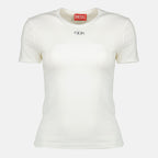Image de l'article T-shirt T-Uncutieslong-Od blanc de la marque Diesel pour Femme - Saison Printemps-Été 2026 - Vue de Face