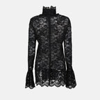 Tops Blouse en dentelle Rabanne Black Femme