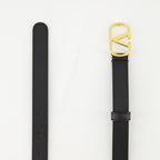 Cintos Ceinture VLogo en cuir Valentino Garavani Preto Femme