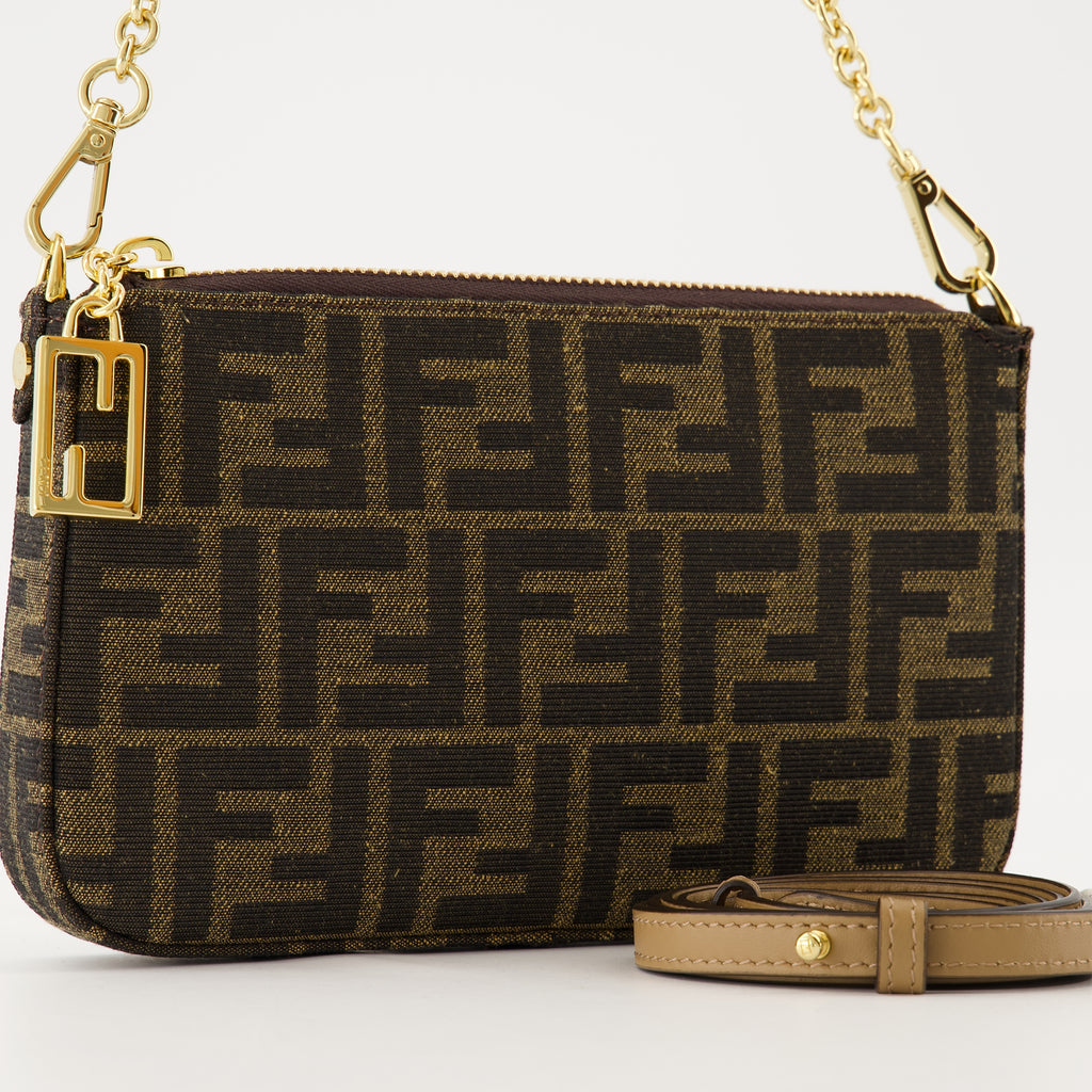 Sacs à main et épaule 바게트 파우치 Fendi Marron Femme