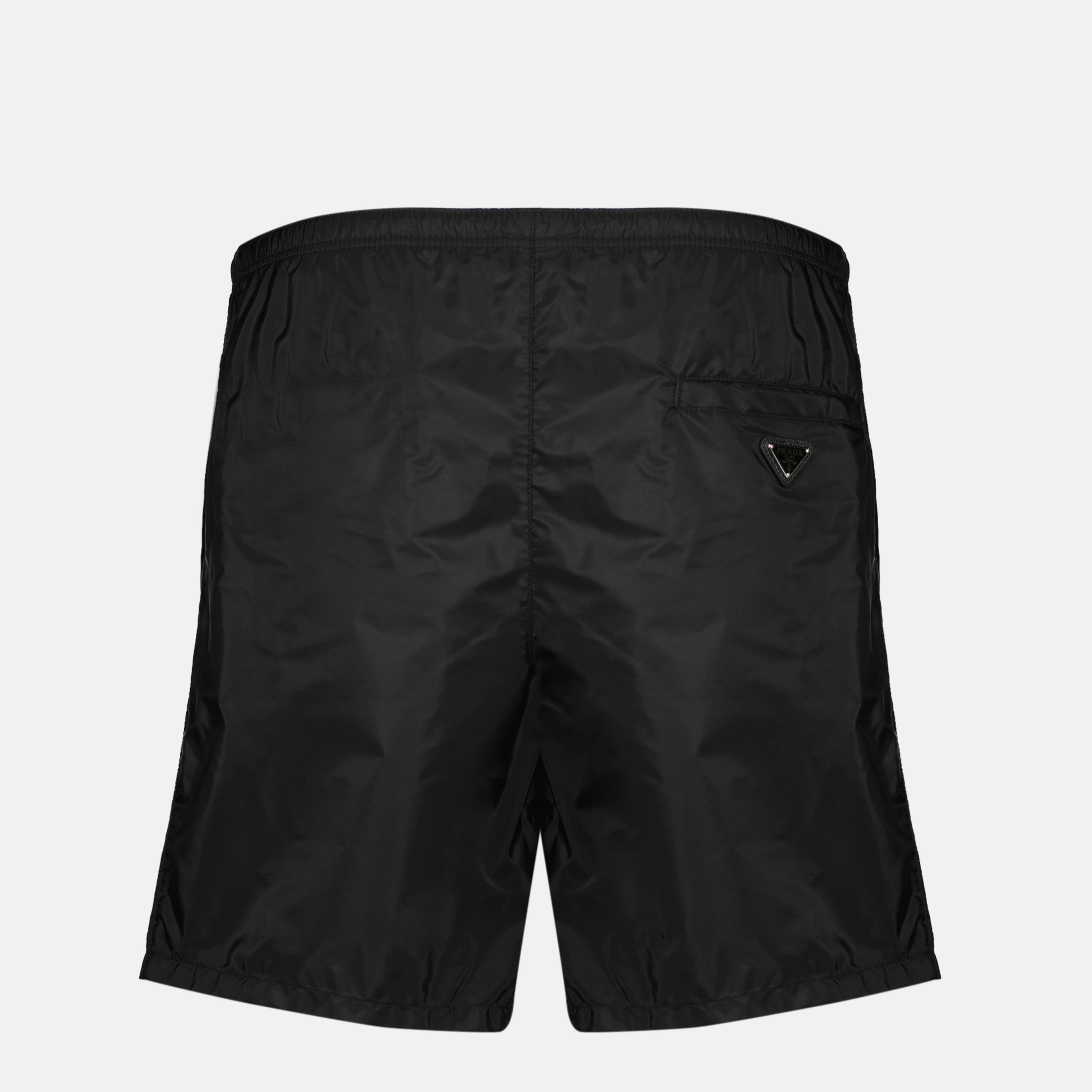 Image de l'article Maillot de bain en Re-Nylon bleu marine de la marque Prada pour Homme - Saison Printemps-Été 2026 - Vue de Dos