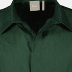 Immagine della camicia Dior Oblique verde in seta del marchio Dior per Uomo - Collezione Primavera-Estate 2026 - Vista Dettagliata_2