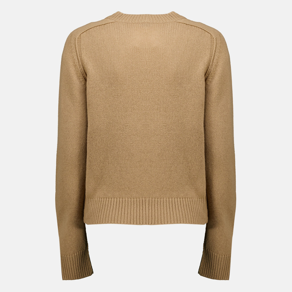 Maille Brauner Wollpullover Burberry Beige Femme