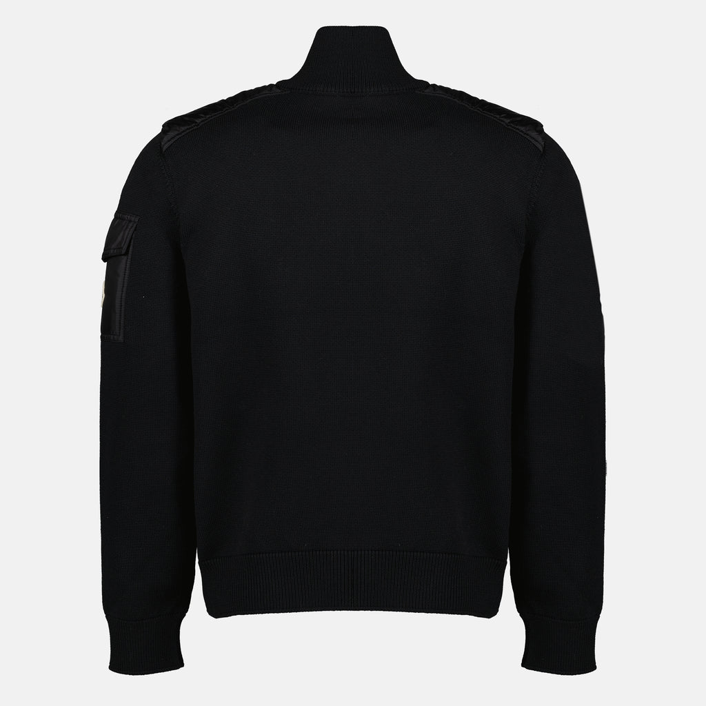 Vestes Cardigan en laine noir Moncler Noir Homme