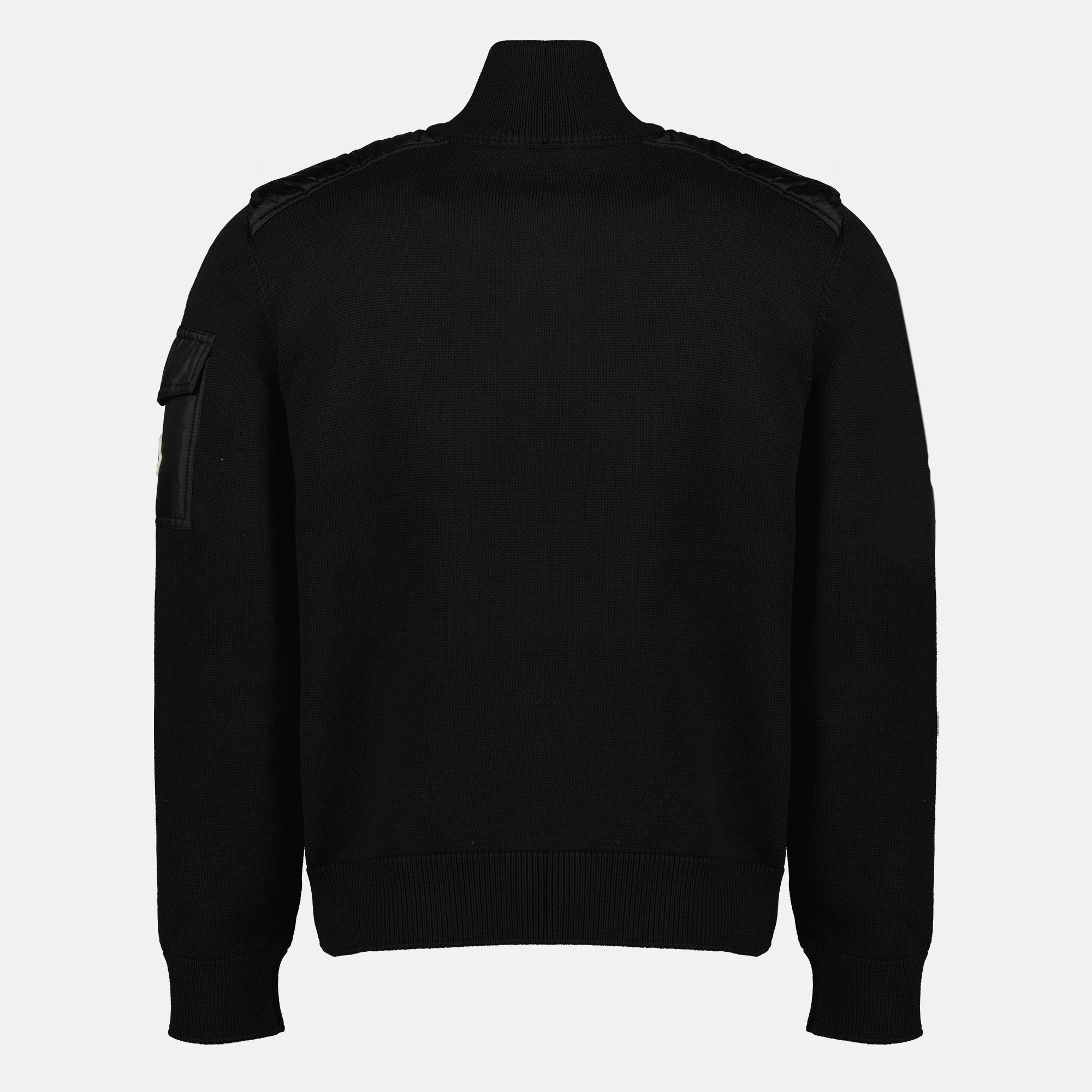 Vestes Cardigan en laine noir Moncler Noir Homme