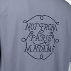 T-shirts T-shirt Slogan Tressé Drole De Monsieur Bleu Homme