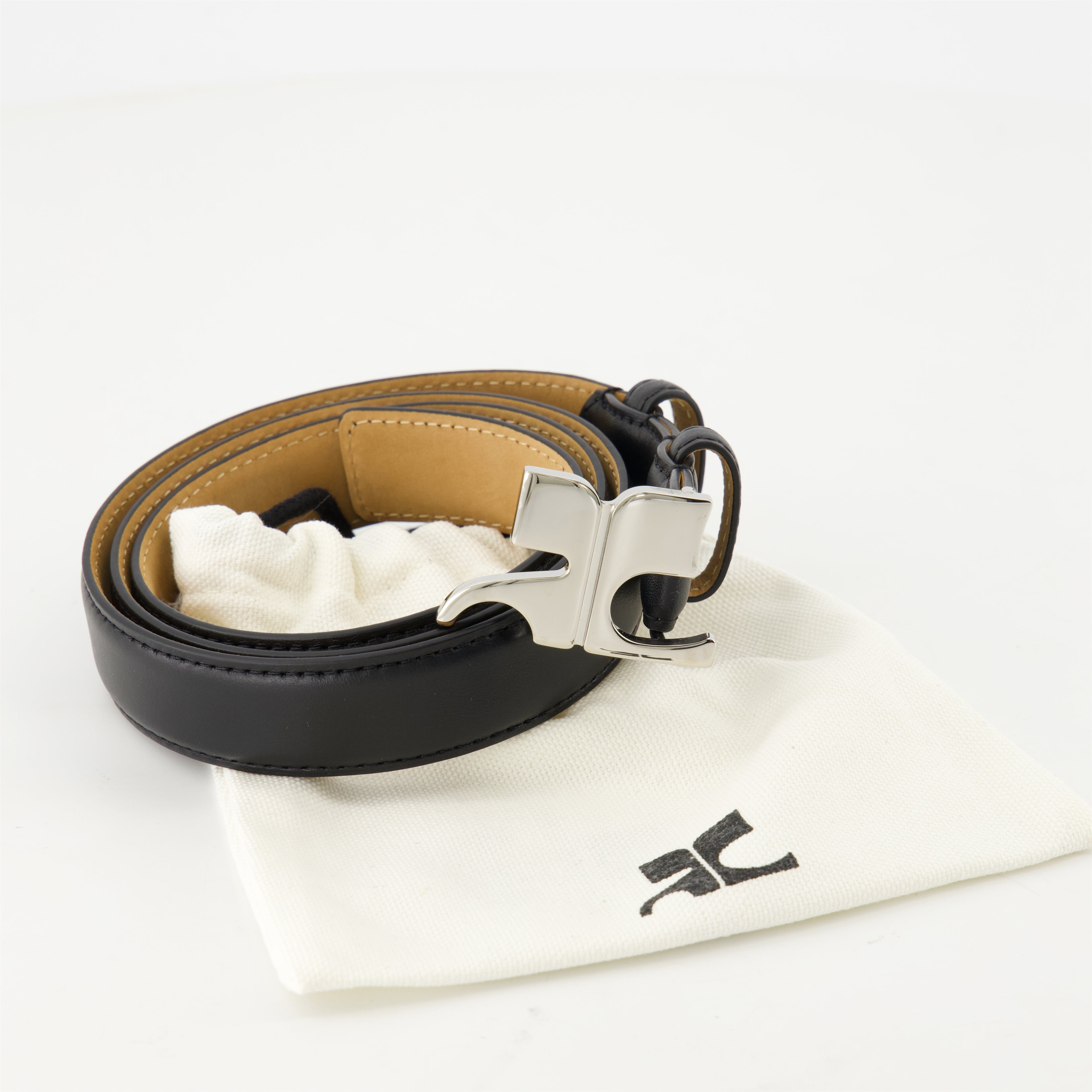 Ceintures Ceinture en cuir AC Courrèges Noir Homme
