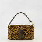 Immagine della Borsa Baguette leopardo di Fendi per Donna - Autunno-Inverno 2025 - Vista Frontale