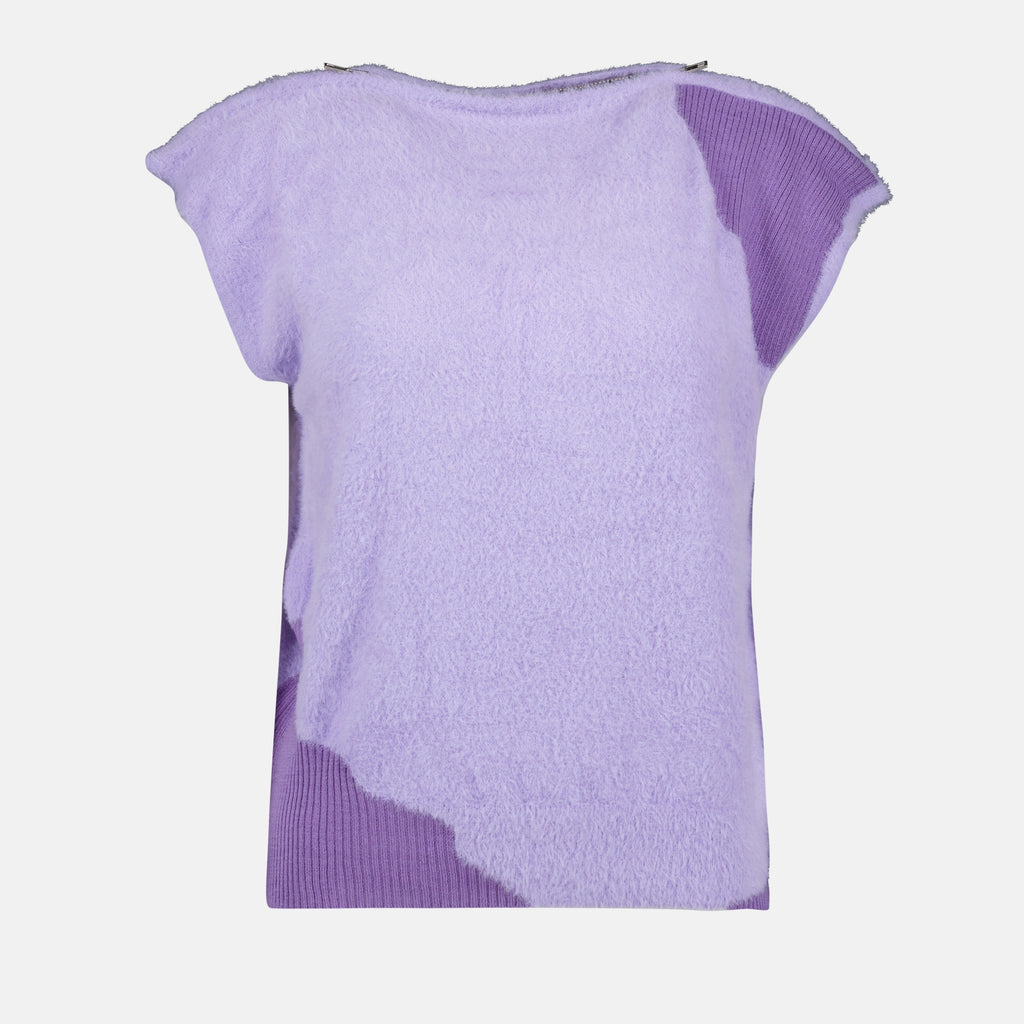T-shirts T-shirt en molleton Mm6 Violet Femme
