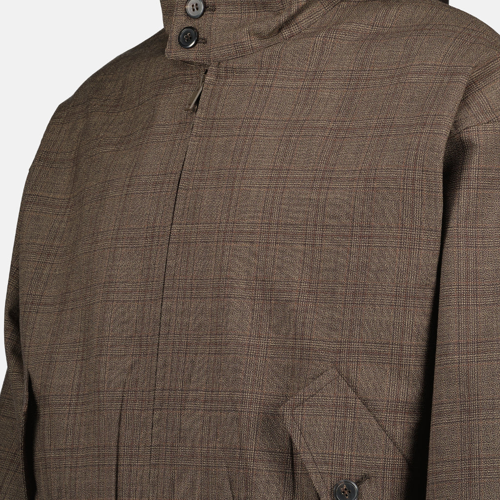 Image de l'article Veste à carreaux en laine de la marque Prada pour Homme - Saison Printemps-Été 2026 - Vue détaillée_1