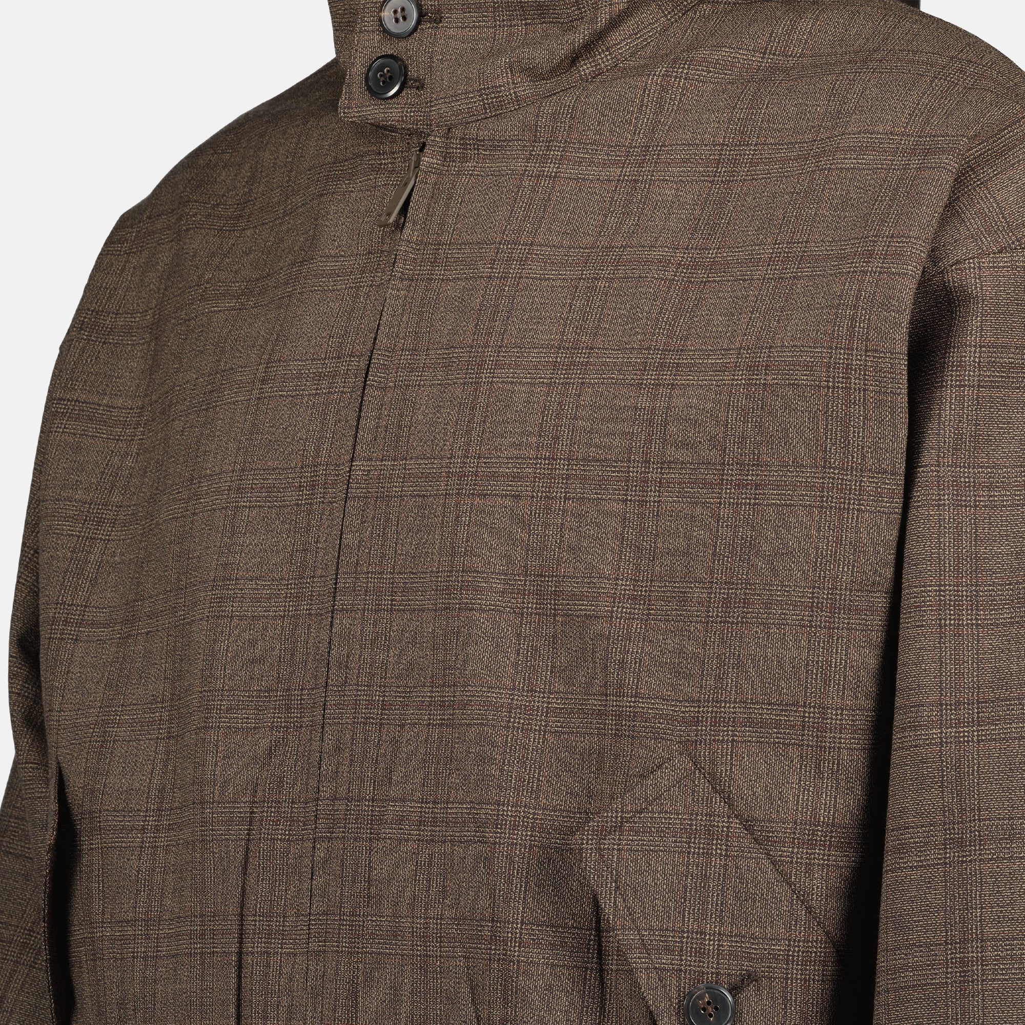 Image de l'article Veste à carreaux en laine de la marque Prada pour Homme - Saison Printemps-Été 2026 - Vue détaillée_1