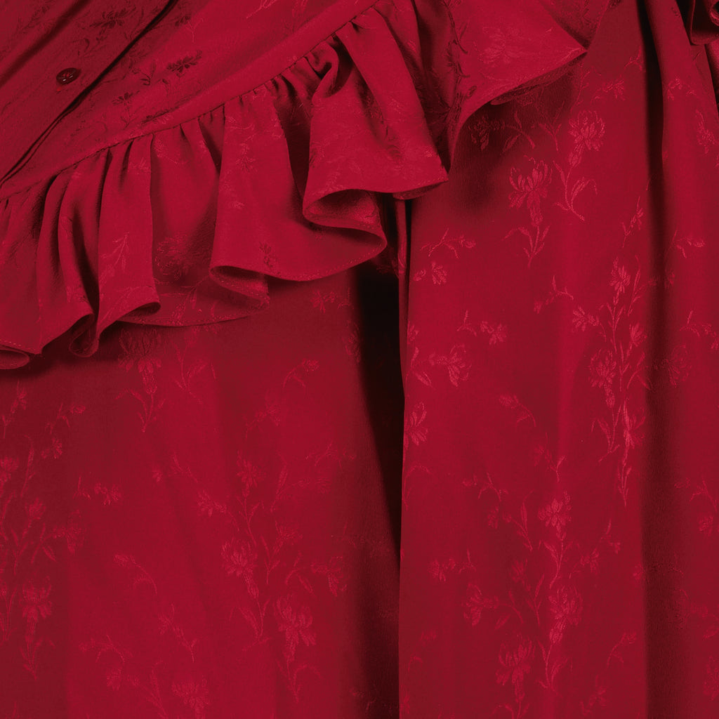 Image de l'article Blouse en soie de la marque Saint Laurent pour Femme - Saison Automne-Hiver 2025 - Vue détaillée_2