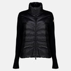Vestes Cardigan bi-matière noir Moncler Noir Femme