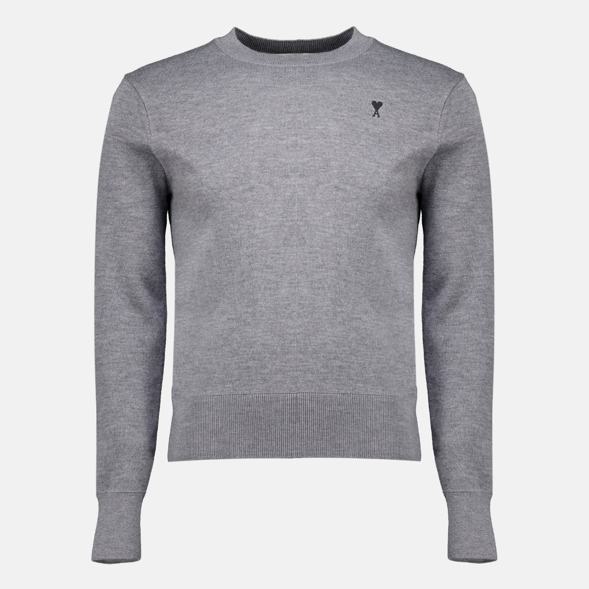 Maille Gray Wool Sweater Ami PARIS Gris Homme