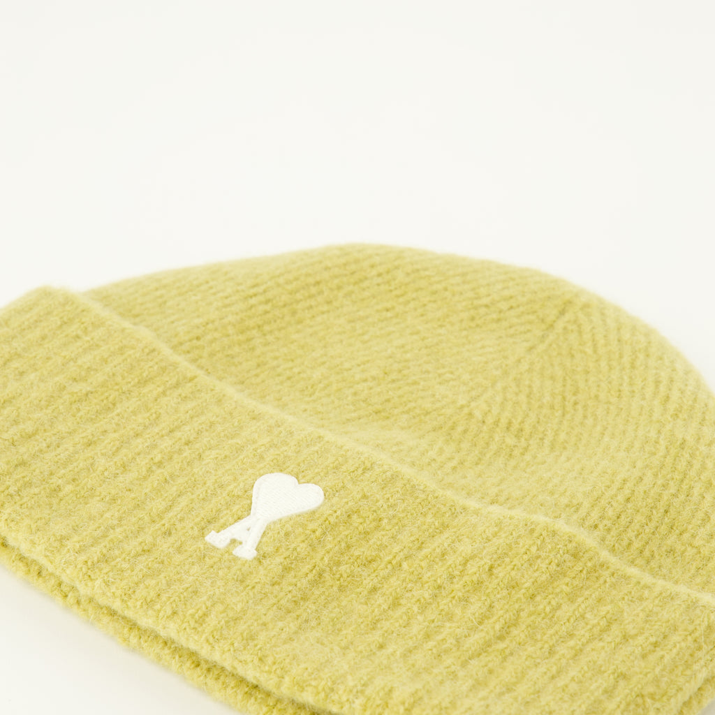 Chapeaux, casquettes et bonnets Ami de coeur Beanie Ami PARIS Jaune Unisexe