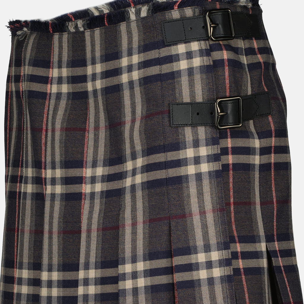 Gonne Gonna a Quadri Check Burberry Grigio Donne