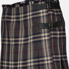 Gonne Gonna a Quadri Check Burberry Grigio Donne