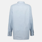 Chemises Cassandre gestreiftes Hemd Saint Laurent Bleu Femme
