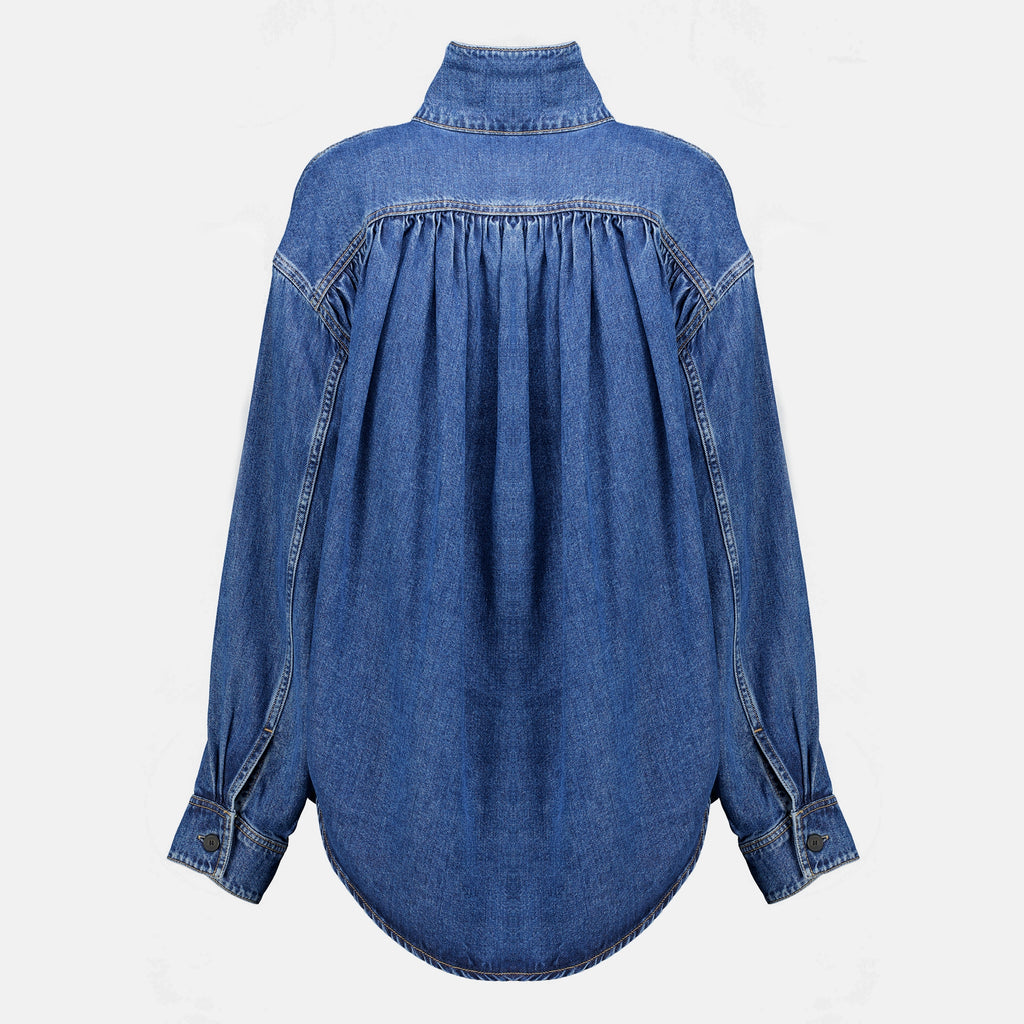 Tops Camicia di Jeans Fluida in Blu Iro Bleu foncé Femme