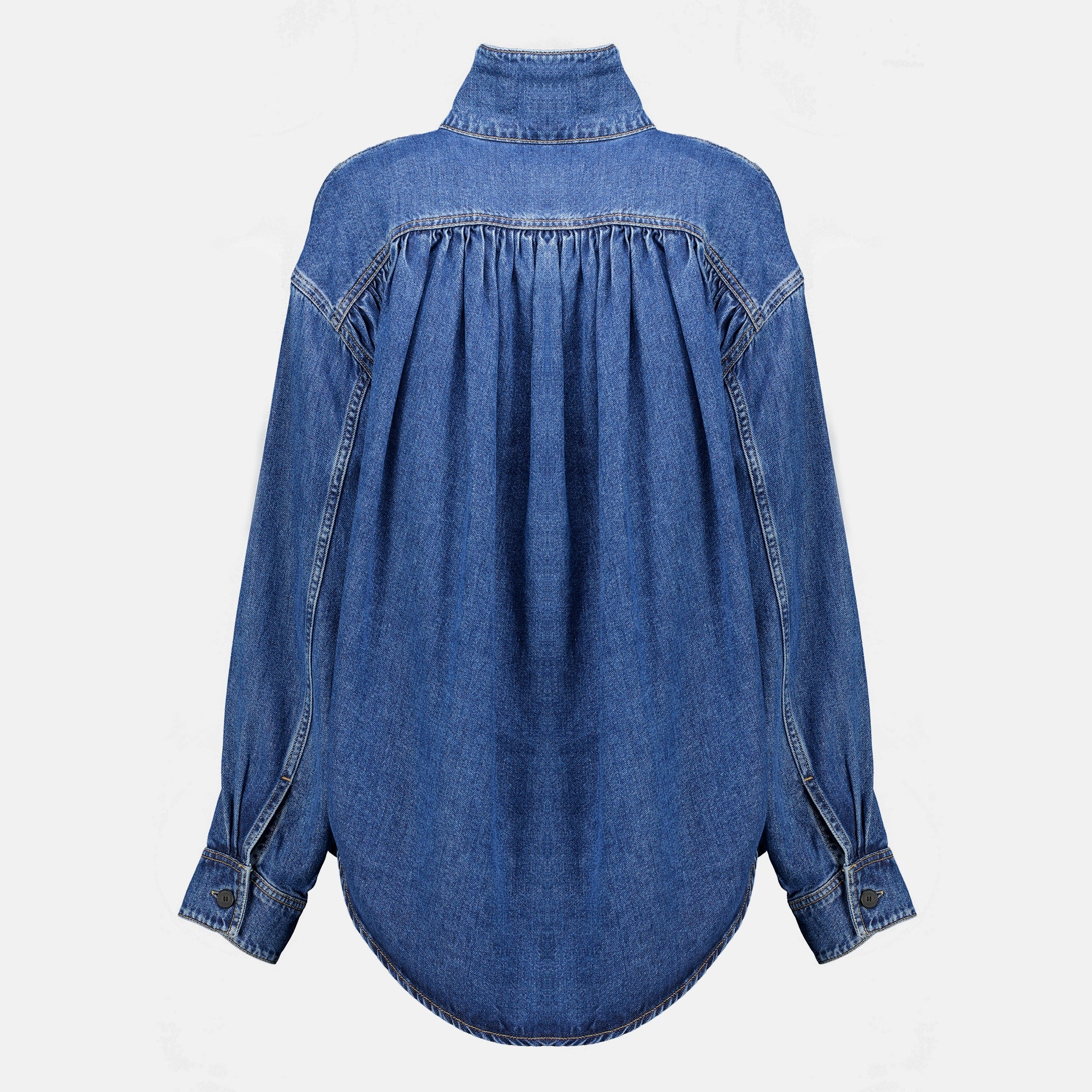 Tops Chemise fluide en denim bleu Iro Bleu foncé Femme