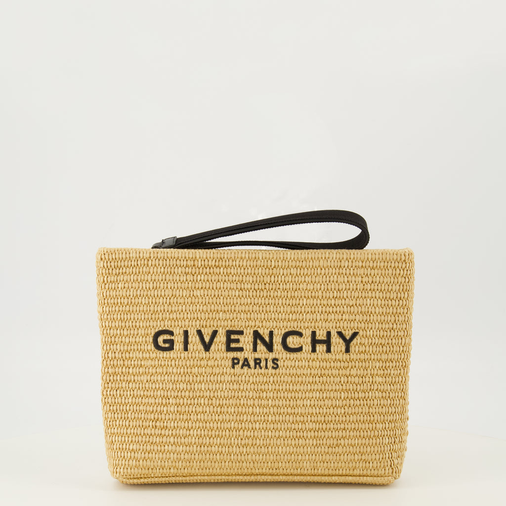 Pochettes Pochette en raphia beige Givenchy Beige Femme