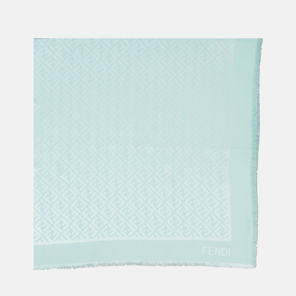 Lenços e luvas Châle FF Fendi Azul Femme
