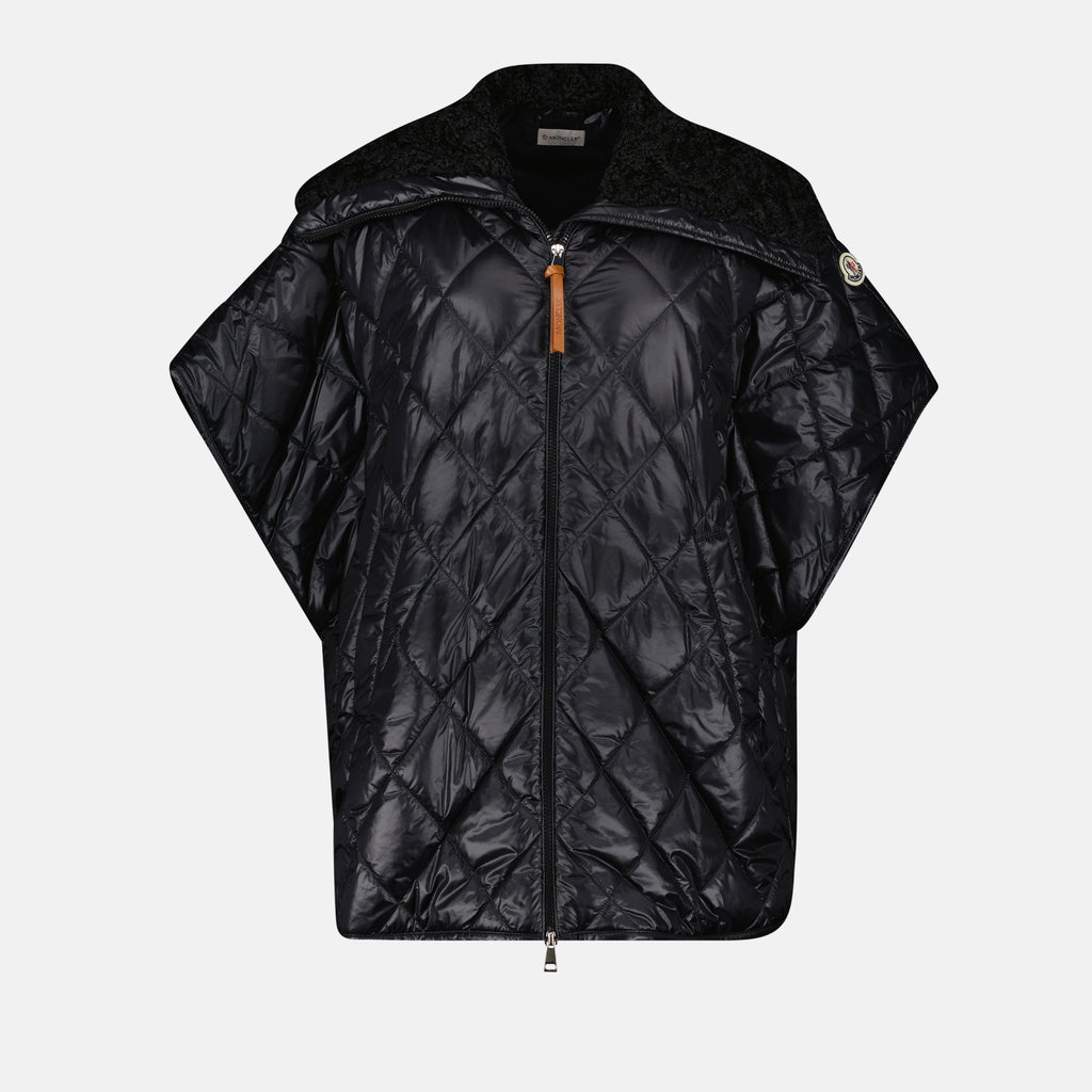 Vestes Cape matelassée Moncler Noir Femme