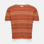 Immagine del polo in maglia coogie rossa del marchio Drole De Monsieur per Uomo - Stagione Primavera-Estate 2026 - Vista Retro