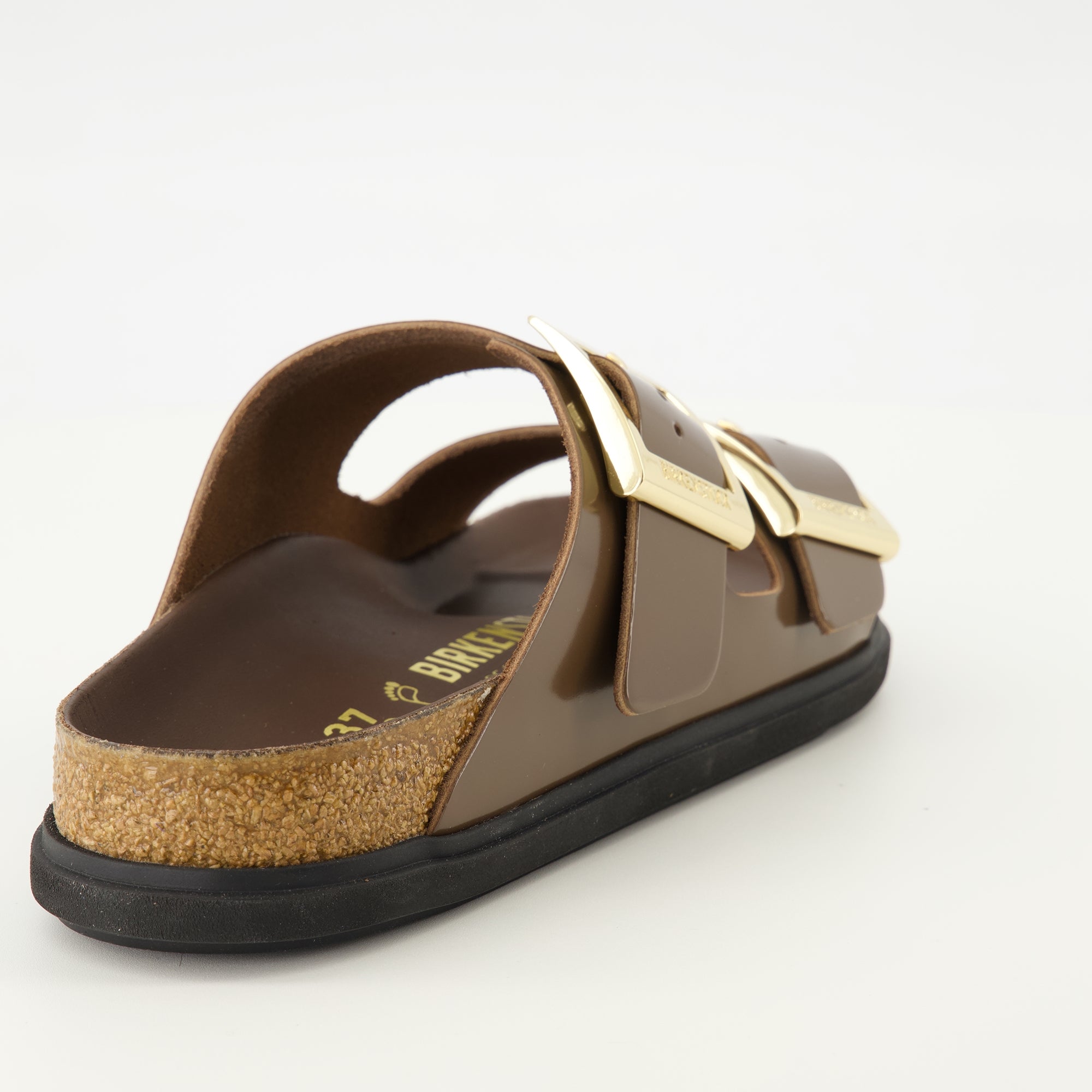 Image de l'article Sandales Arizona Droplet Buckle marron de la marque Birkenstock pour Femme - Saison Printemps-Été 2026 - Vue arrière