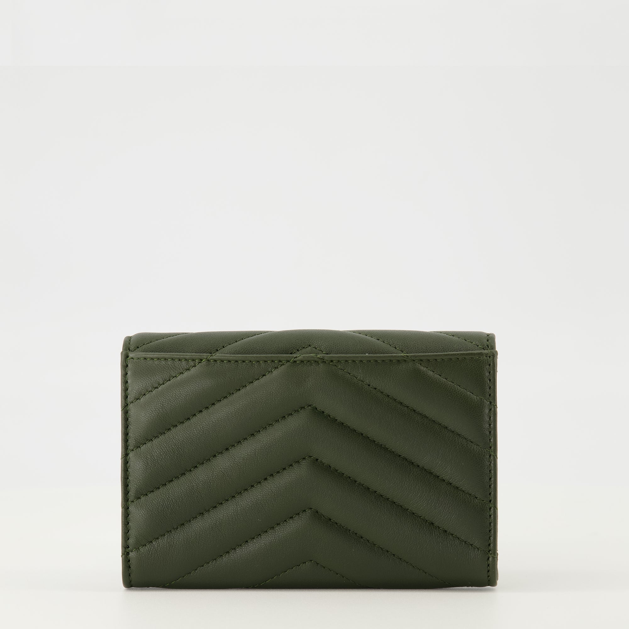 Petite maroquinerie Portefeuille Cassandre Saint Laurent Kaki Femme