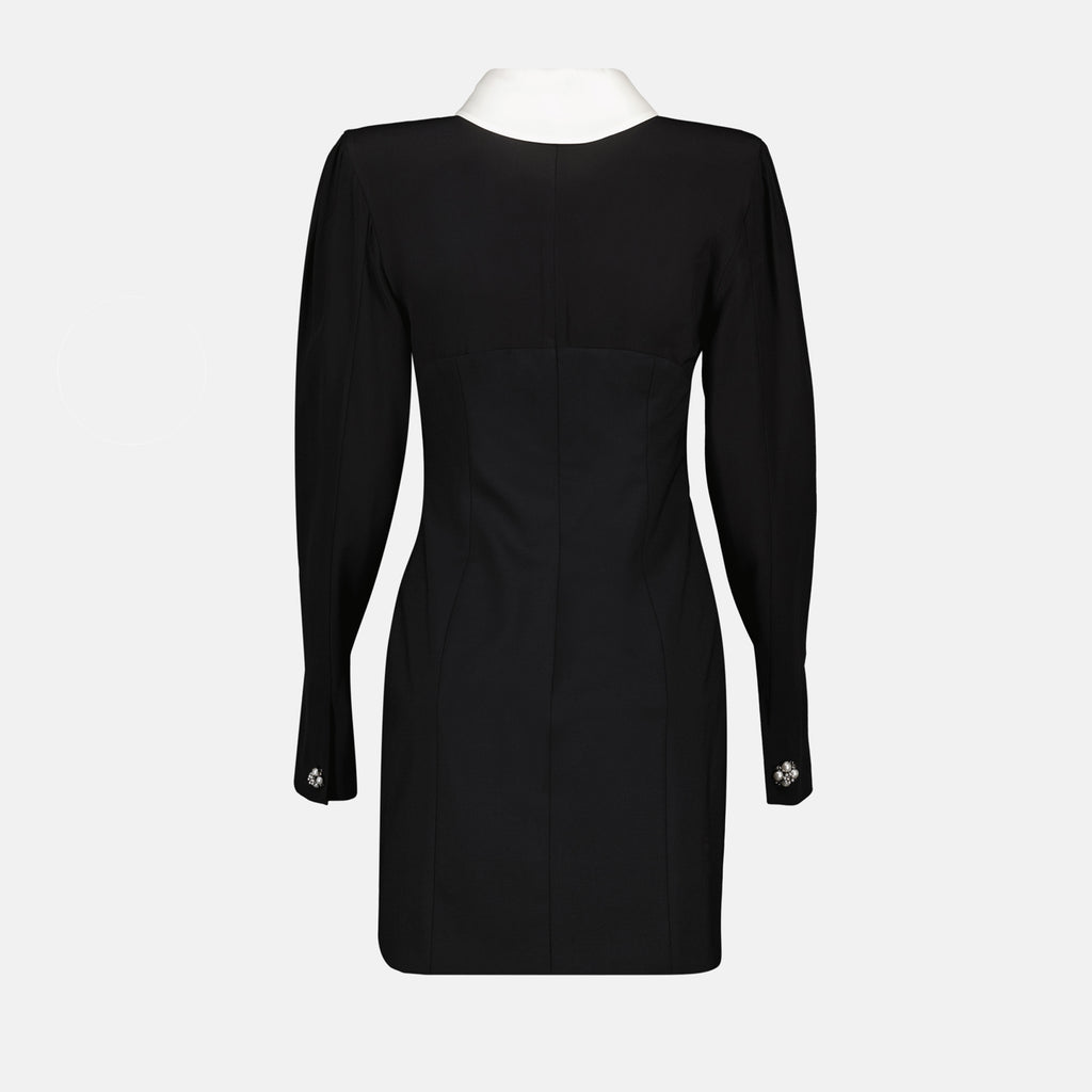 Robes Mini robe noire en soie Versace Noir Femme