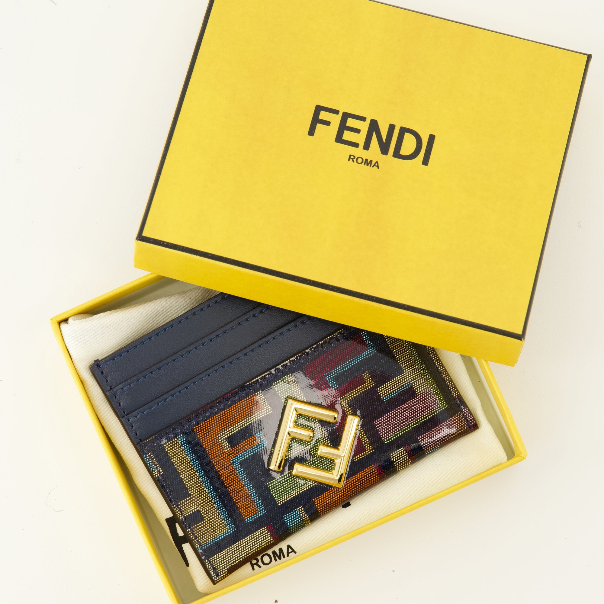 Image de l'article Portes-cartes FF Diamonds multicolore de la marque Fendi pour Femme - Saison Printemps-Été 2026 - Vue détaillée_3