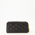 Image de l'article Pochette Bijou Cassandre noir de la marque Saint Laurent pour Femme - Saison Printemps-Été 2026 - Vue de Dos