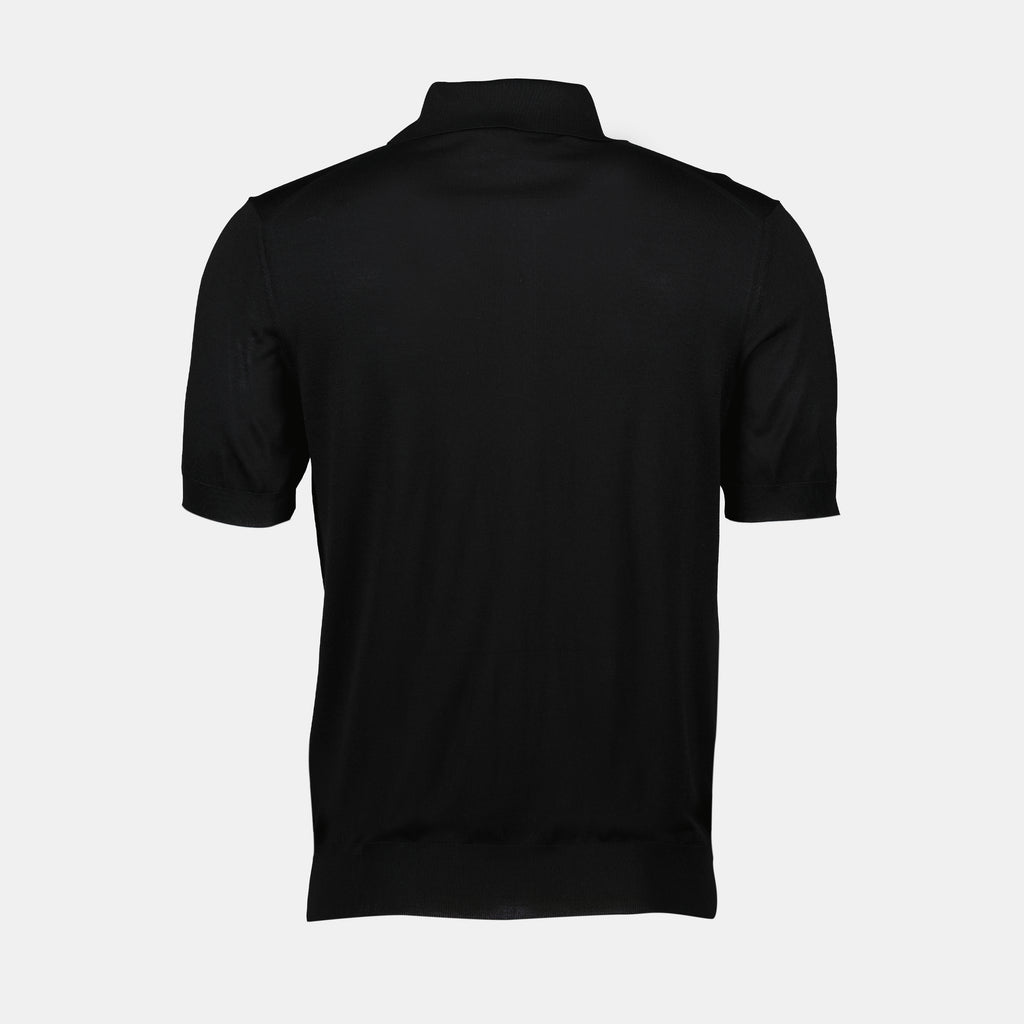 Polo shirts Silk Polo Prada Black Homme