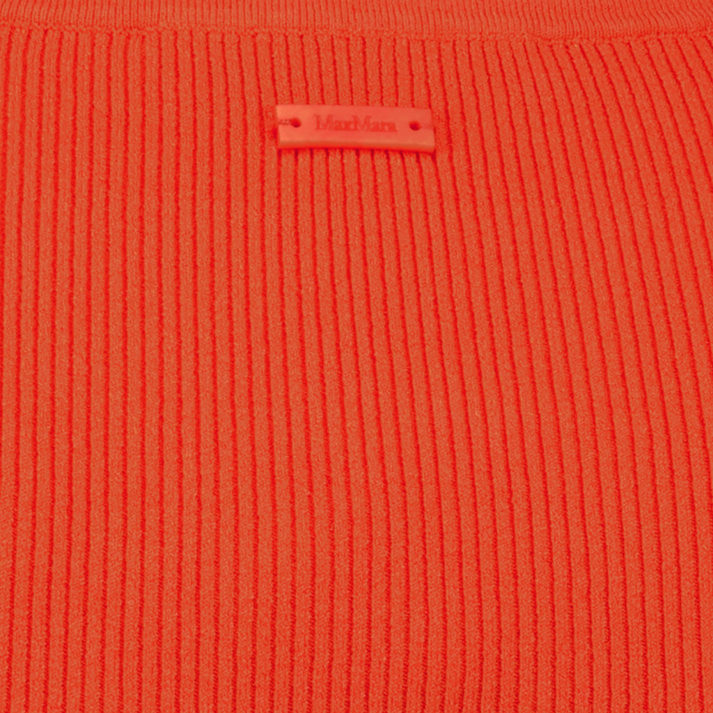 Tops Top a Canotta Ribbato Arancione Max Mara Orange Femme