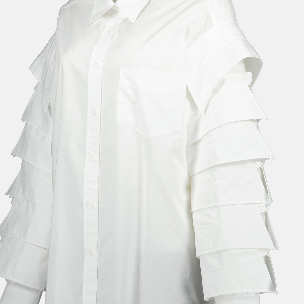 Chemises Chemise à cols Moschino Blanc Femme