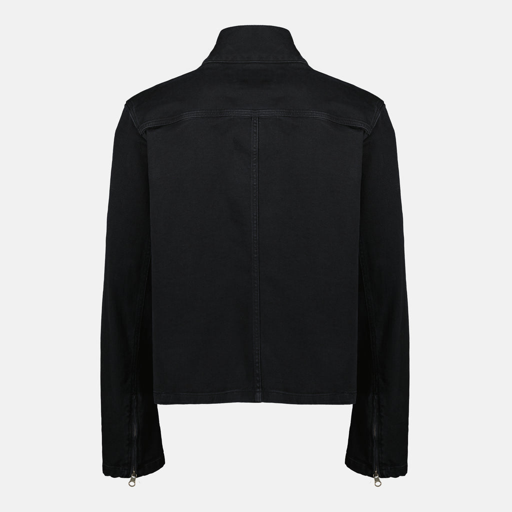 Imagen de la Chaqueta City de Courrèges para Hombre en denim negro - Temporada Primavera-Verano 2026 - Vista Trasera