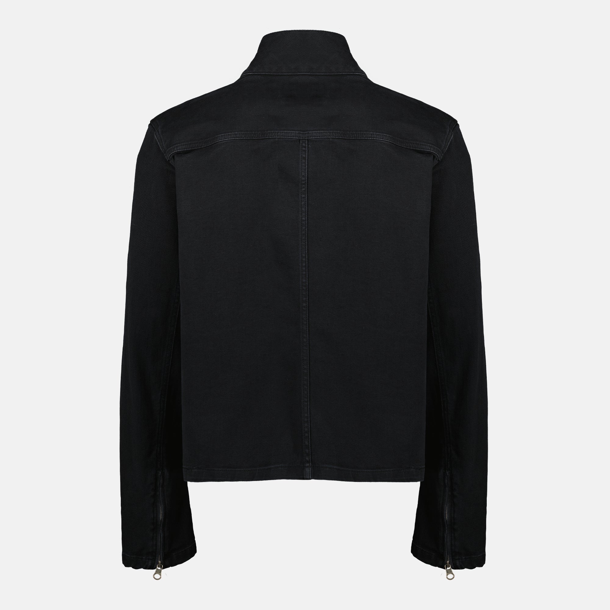 Imagem da Jaqueta City em denim preto da marca Courrèges para Homem - Coleção Primavera-Verão 2026 - Vista Traseira