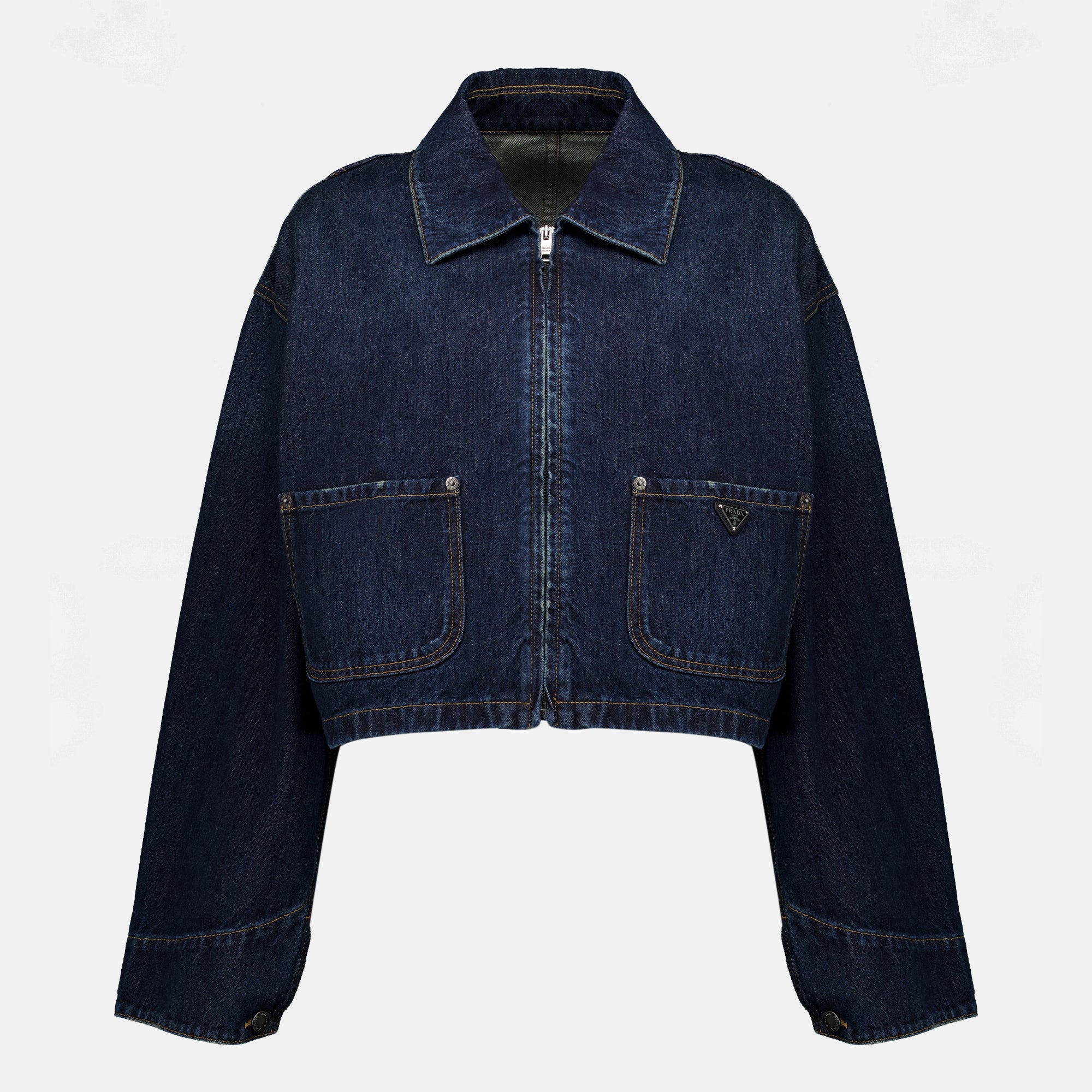 Vestes Veste en denim bleu foncé Prada Bleu foncé Femme